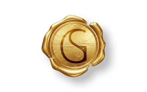 Logo SG Bücher, als Wachssiegel